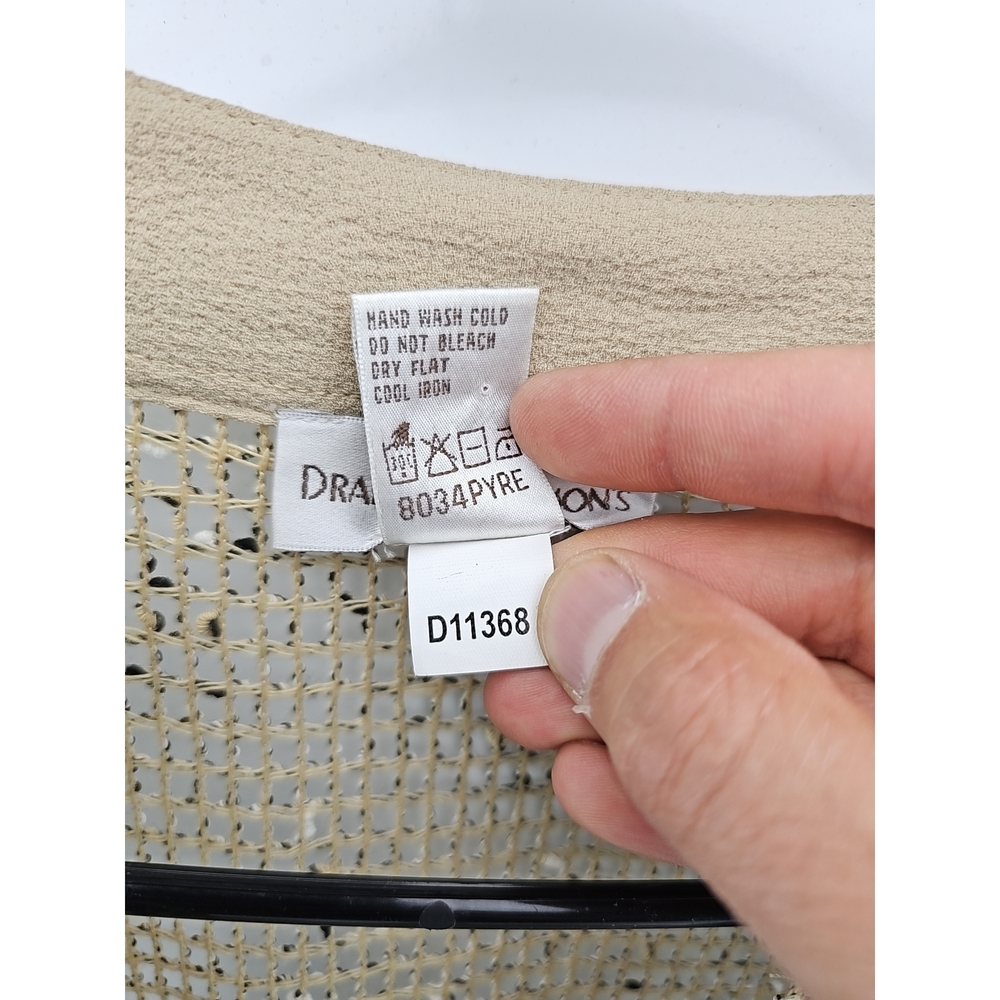 Draper's & Damon's Open Weave Button Cardigan - Picture 3 of 5